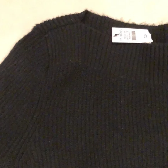 Talbots black boatneck tunic sweater - Picture 3 of 5